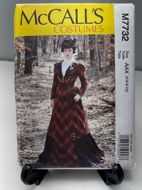 McCalls M7732 Costume Sewing Pattern Misses Sizes 4 6 8 10 Victorian Style Uncut